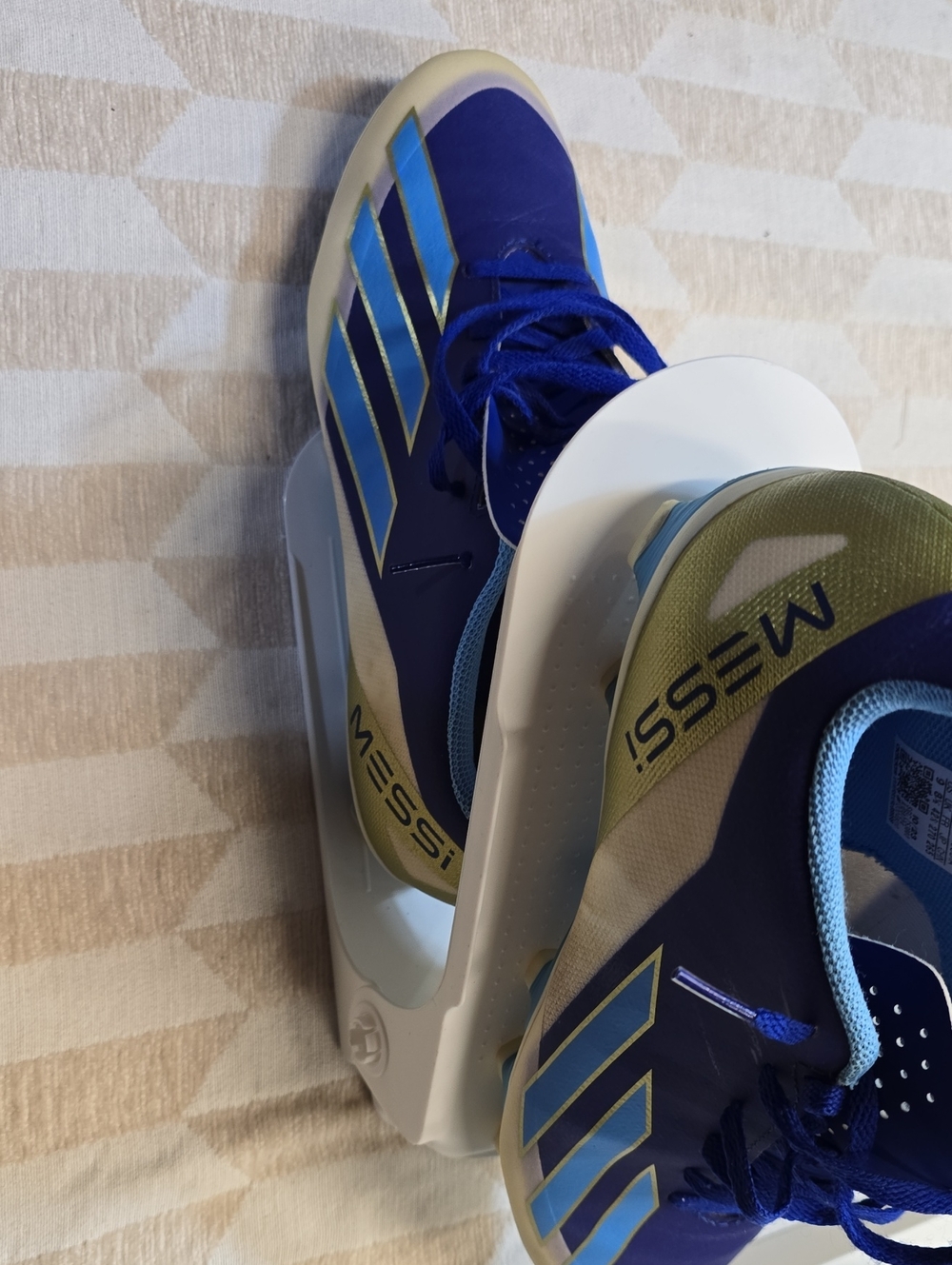 adidas Messi Blue Gold Indoor Soccer Shoes
